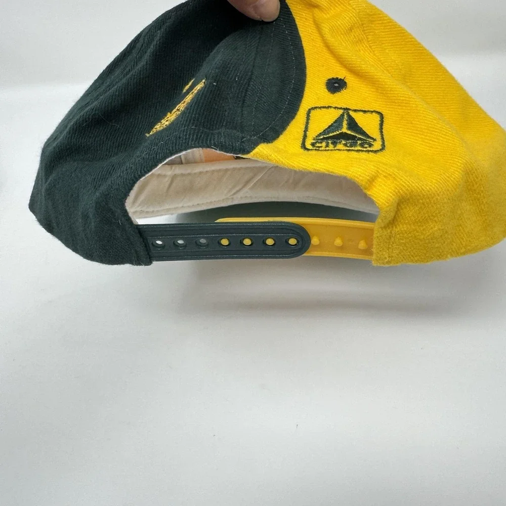 Green Bay Packers Hat Cap Snap Back Mens One‎ Size Green Yellow NFL Football